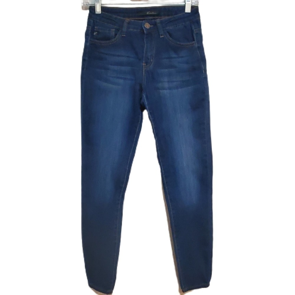 KanCan Indigo Stretch Straight Leg Jeans Rustic Dark Wash Junior's Size 5/26‎